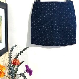 J. CREW NWT BLUE & WHITE WALKING BERMUDA HIGH WAIST BOARD BEACH SHORTS SIZE 4